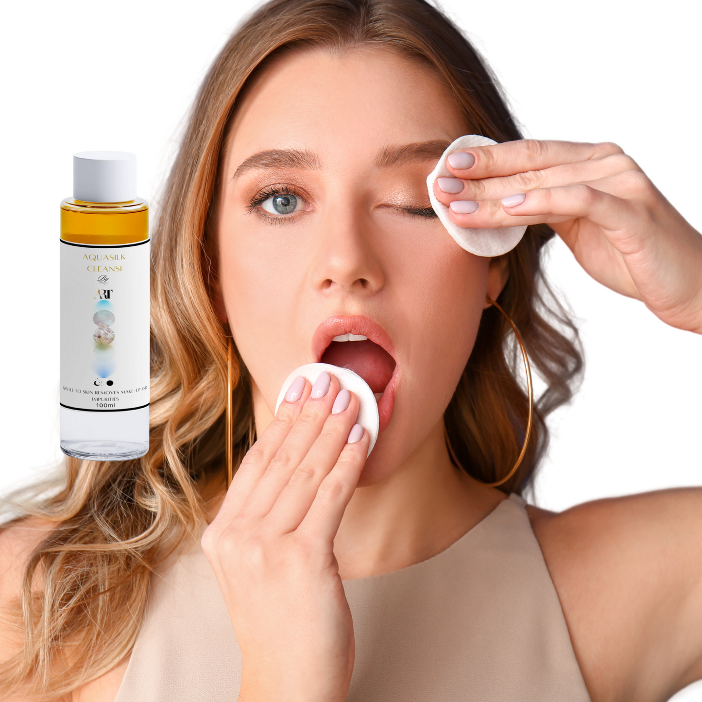 Aquasilk Cleanse eye and face Make-up remover